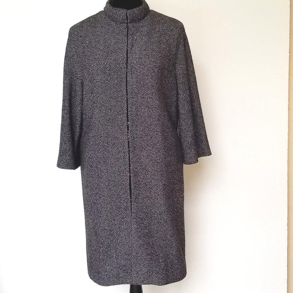 Tory Burch Wool Blend Tweed Coat